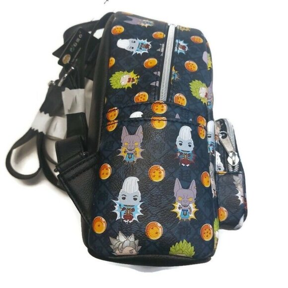 Funko Pop Dragonball Z Super MINI Backpack Black Multi-Color 11" x 9" Ages 8+ - Picture 4 of 6